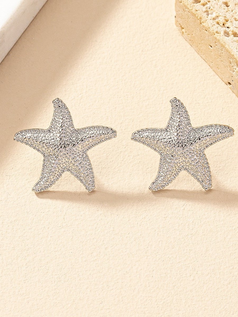 Boucles d'Oreilles Féminin Toutes Les Saisons Mer Métal Fête Métal Goujon pour Femmes