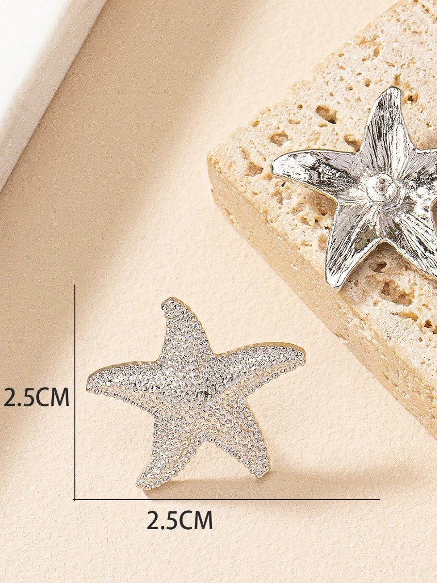 Boucles d'Oreilles Féminin Toutes Les Saisons Mer Métal Fête Métal Goujon pour Femmes