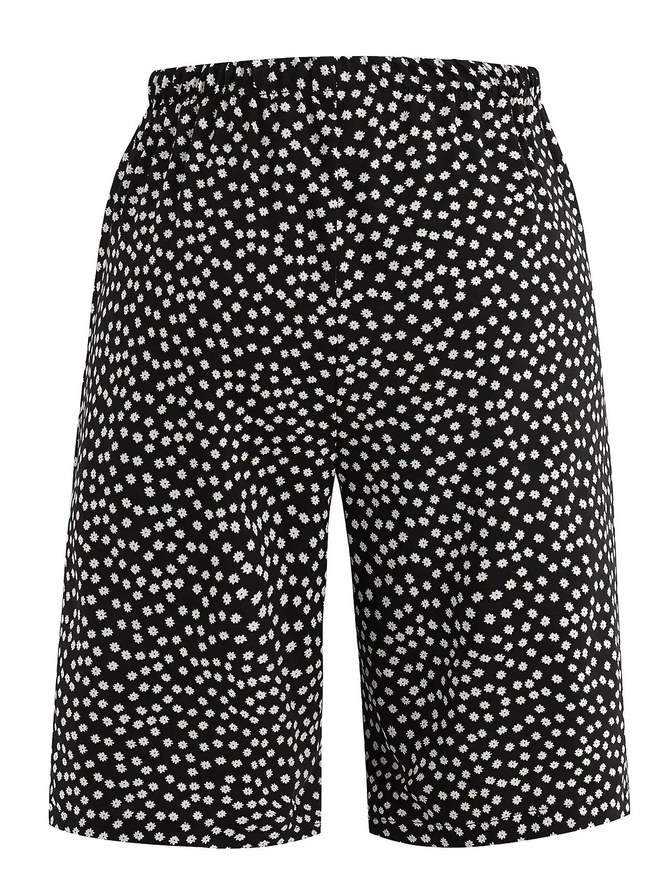 Pantalons Femmes Pois Polka Décontracté Été Polyester Naturel Quotidien Ample Pantalon droit Régulier