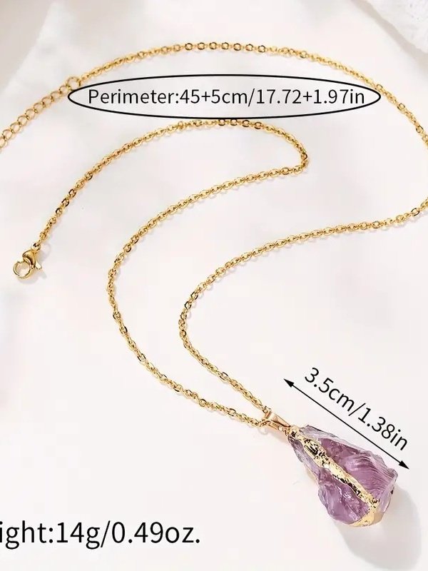 Collier Décontracté Bloc de Couleur Toutes Les Saisons Joint Fendu Rendez-Vous Chaîne Colliers Cristal pour Femmes