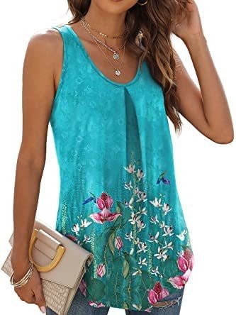 Top Débardeur Tops Plain Été Sportif Froncé Micro-élasticité Quotidien Coupe Régulière Régulier Droit pour Femmes