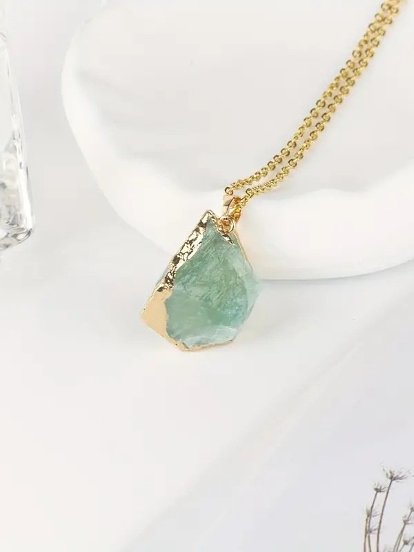 Collier Décontracté Bloc de Couleur Toutes Les Saisons Joint Fendu Rendez-Vous Chaîne Colliers Cristal pour Femmes