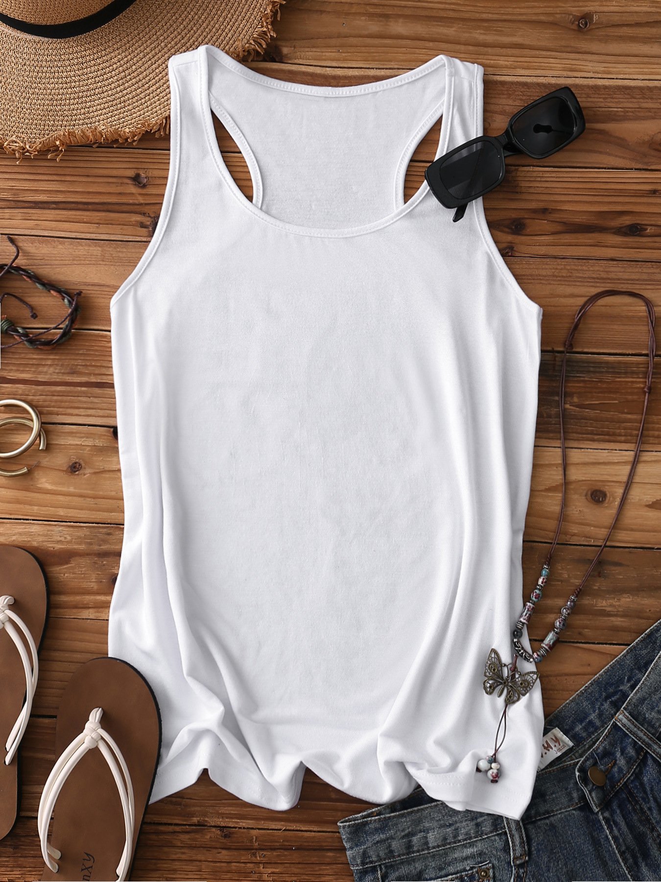 Top Débardeur Tops Sexy Plain Été Col Montant Faire la navette Coupe Régulière Sans Manches Régulier Régulier pour Femmes