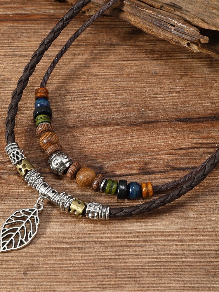 Collier Bloc de Couleur Rue Toutes Les Saisons Joint Fendu Fête Métal Rétro Style Pendentif Collier pour Femmes