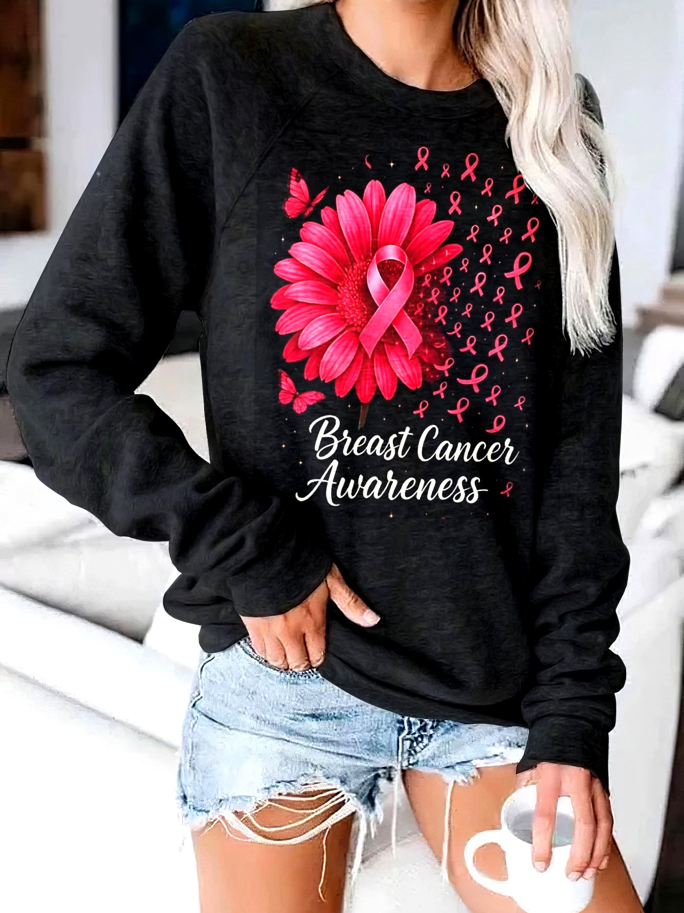 à Capuche Femmes Décontracté Printemps / Automne Lettres de texte Polyester Sweat-shirt à Capuche Micro-élasticité Quotidien Coupe Régulière Manches Longues