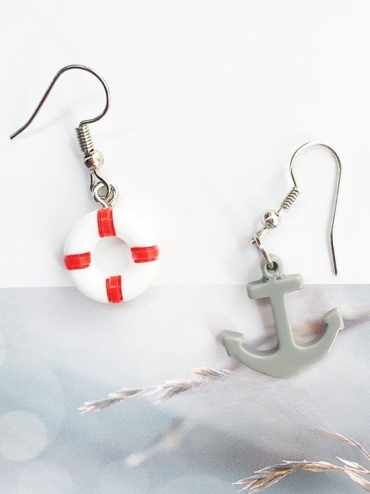 Boucles d'Oreilles Boho Toutes Les Saisons Mer Faire la navette Pendentif Pendre Résine pour Femmes