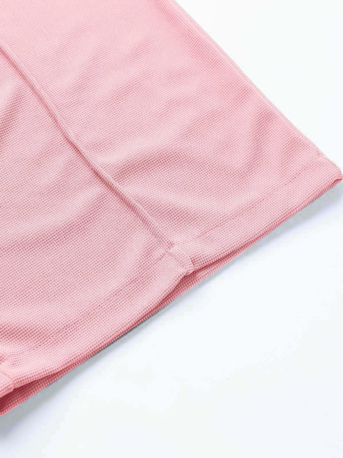 Pantalons Semi-formel Plain Printemps / Automne Polyester Joint Fendu Naturel Micro-élasticité Taille Élastique Régulier pour Femmes