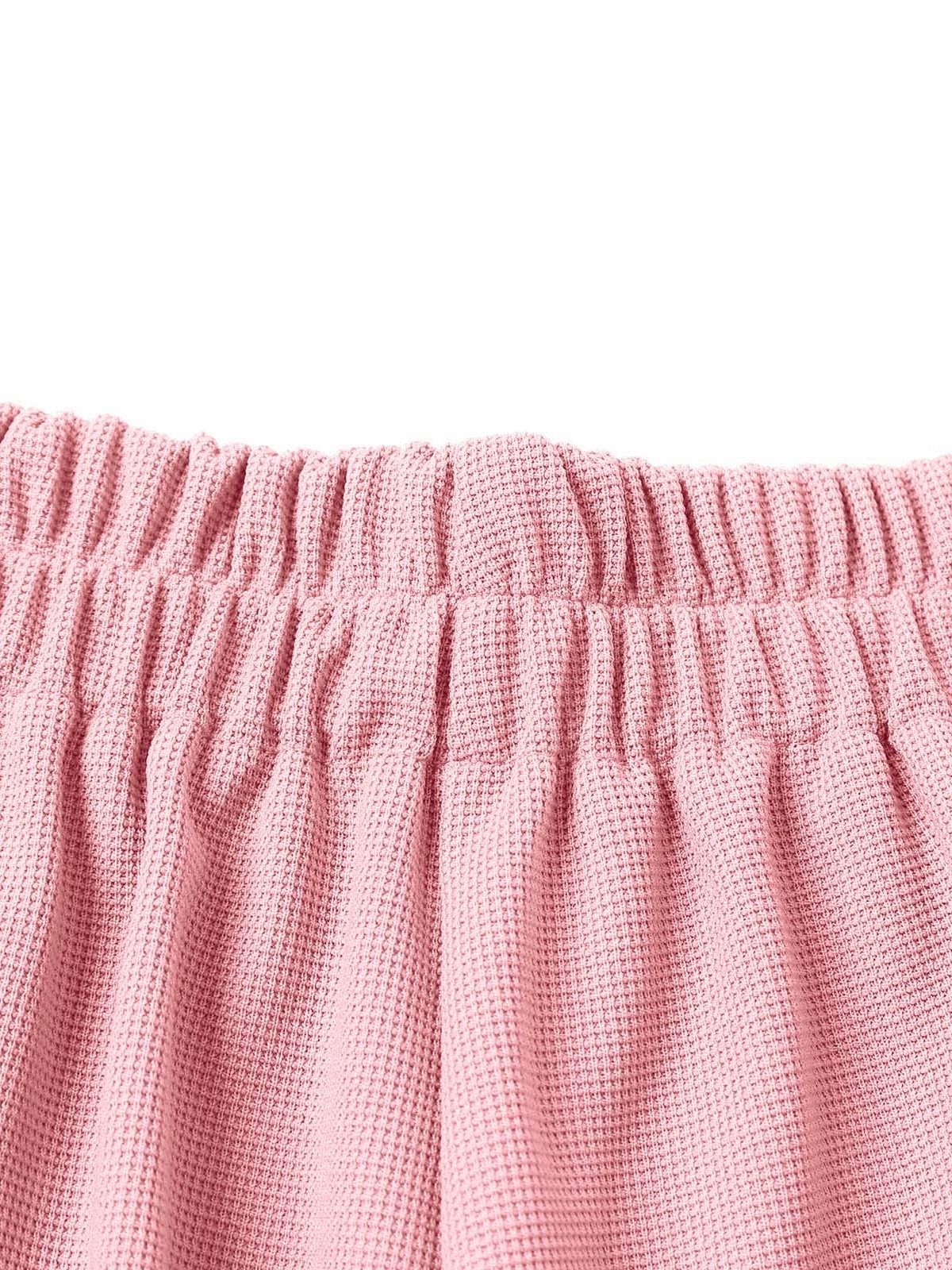 Pantalons Semi-formel Plain Printemps / Automne Polyester Joint Fendu Naturel Micro-élasticité Taille Élastique Régulier pour Femmes