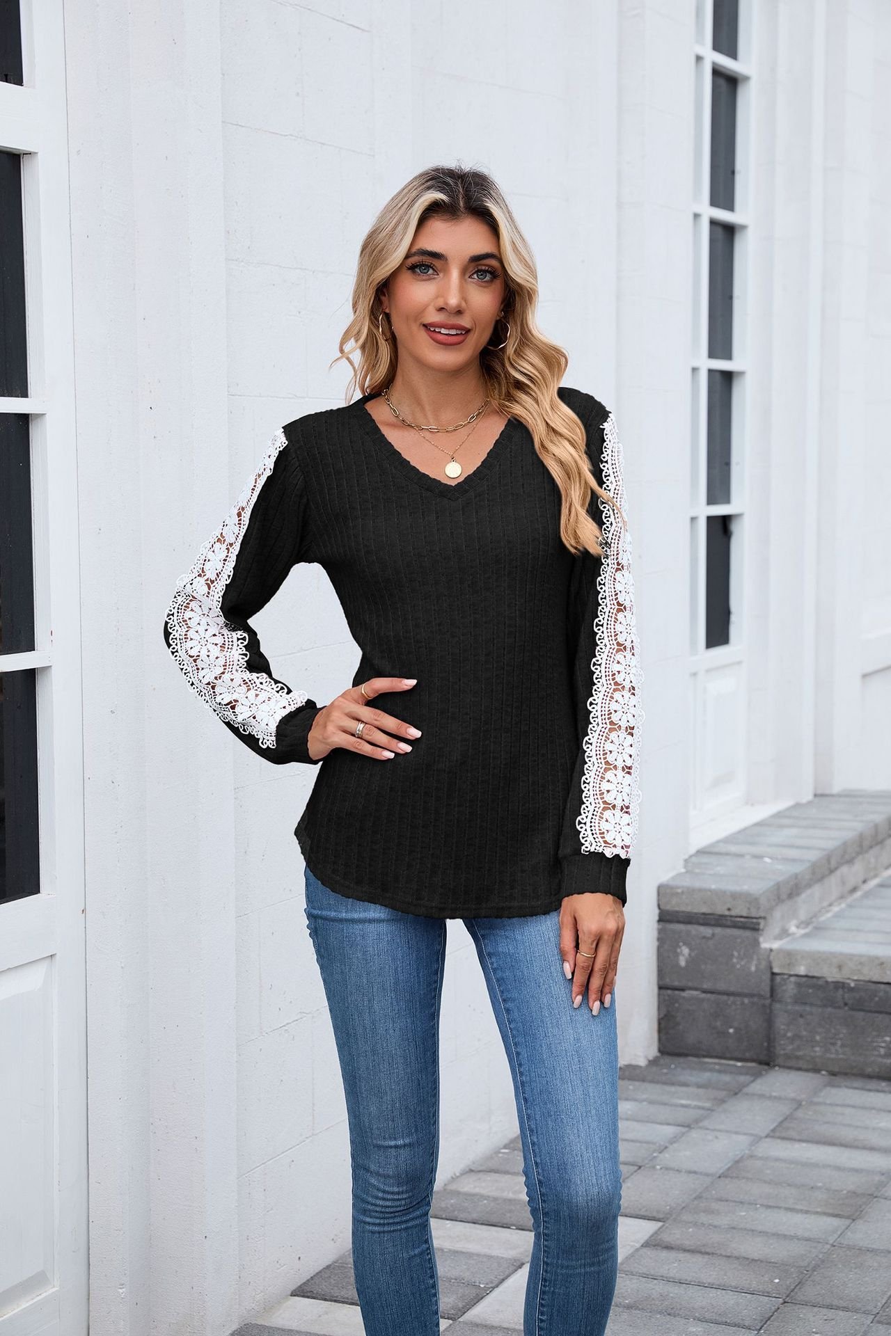 T-shirts Décontracté Plain Printemps / Automne Coton Micro-élasticité Quotidien Régulier Trapèze Régulier pour Femmes