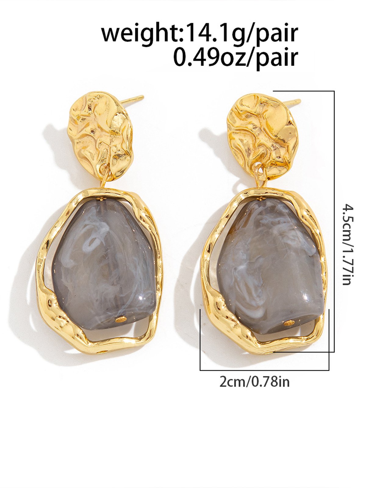 Boucles d'oreilles Femme Plain Toutes Les Saisons Élégant Quotidien Métal Goujon