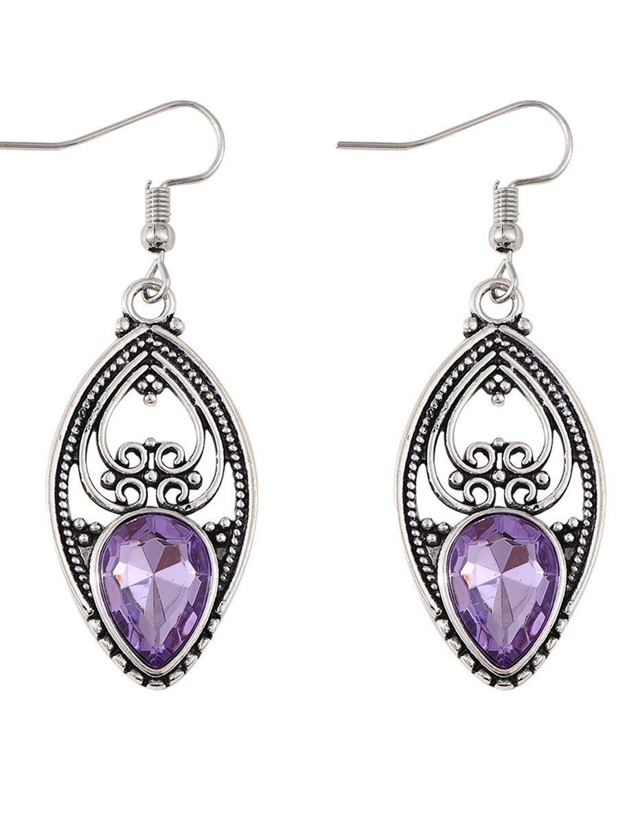 Boucles d'Oreilles Géométrique Simple Toutes Les Saisons Métal Fête Métal Goujon pour Femmes