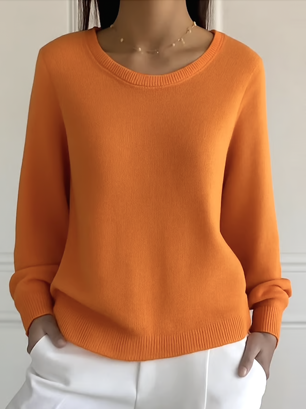 Pulls Femmes Décontracté Plain Printemps / Automne Quotidien Coupe Régulière Manches Longues Col Rond Régulier Régulier