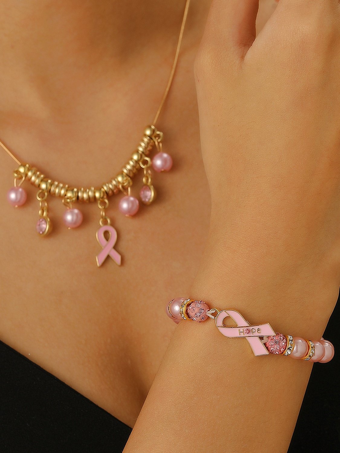 Bracelets Sexy Plain Toutes Les Saisons Forage à chaud Quotidien en Bois multicouche Bracelet pour Femmes