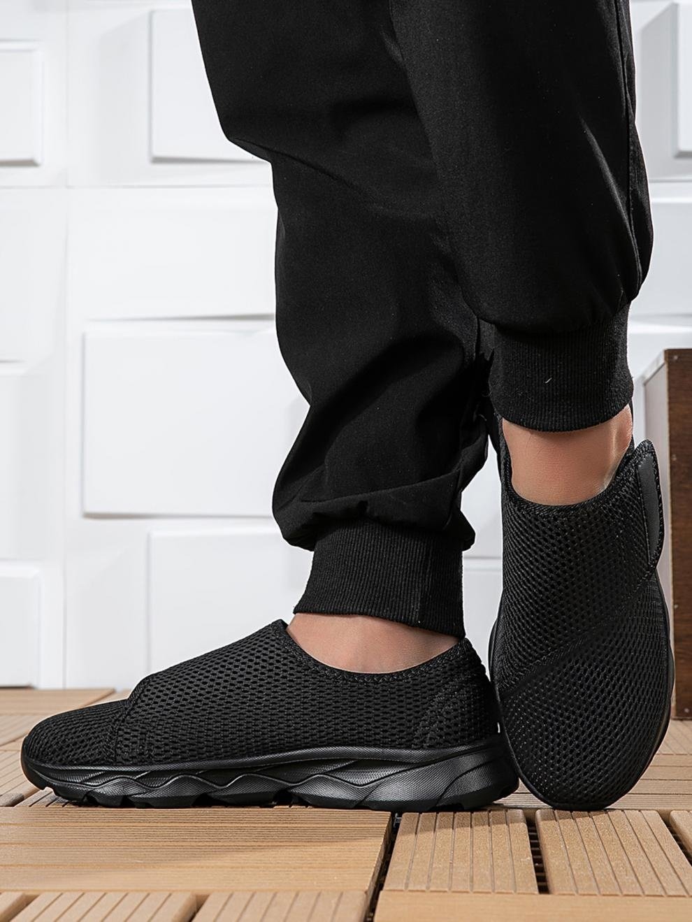Chaussures Décontractées Femmes Décontracté Plain Toutes Les Saisons Crochet et boucle Sportif & Intérieur Talon Bas Tissu Caoutchouc Chaussures tissées à la mouche