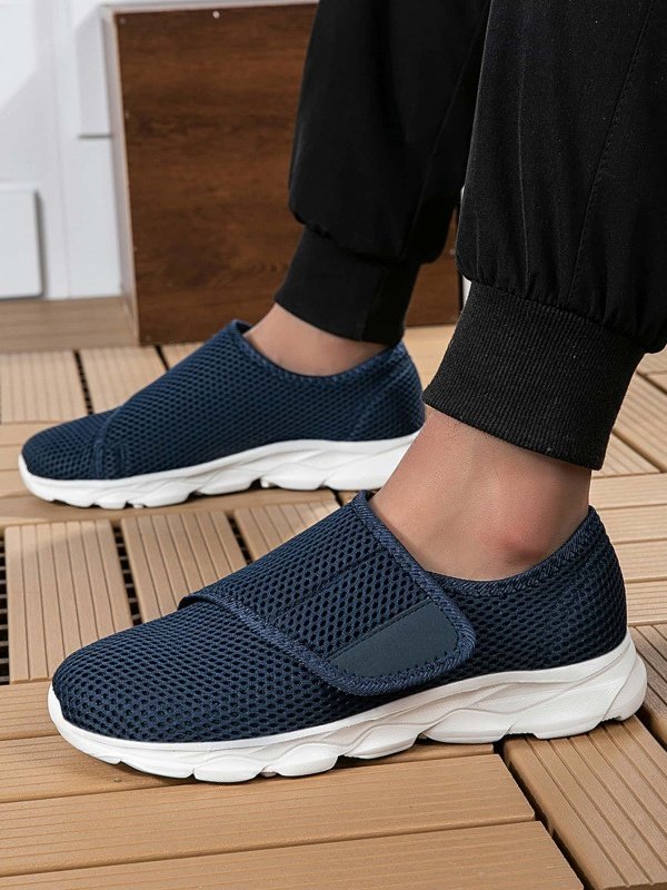 Chaussures Décontractées Femmes Décontracté Plain Toutes Les Saisons Crochet et boucle Sportif & Intérieur Talon Bas Tissu Caoutchouc Chaussures tissées à la mouche