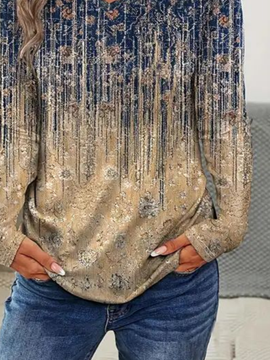 T-shirts Décontracté Abstrait Printemps / Automne Aucune élasticité Quotidien Jersey Régulier Régulier T.-N.-L. pour Femmes