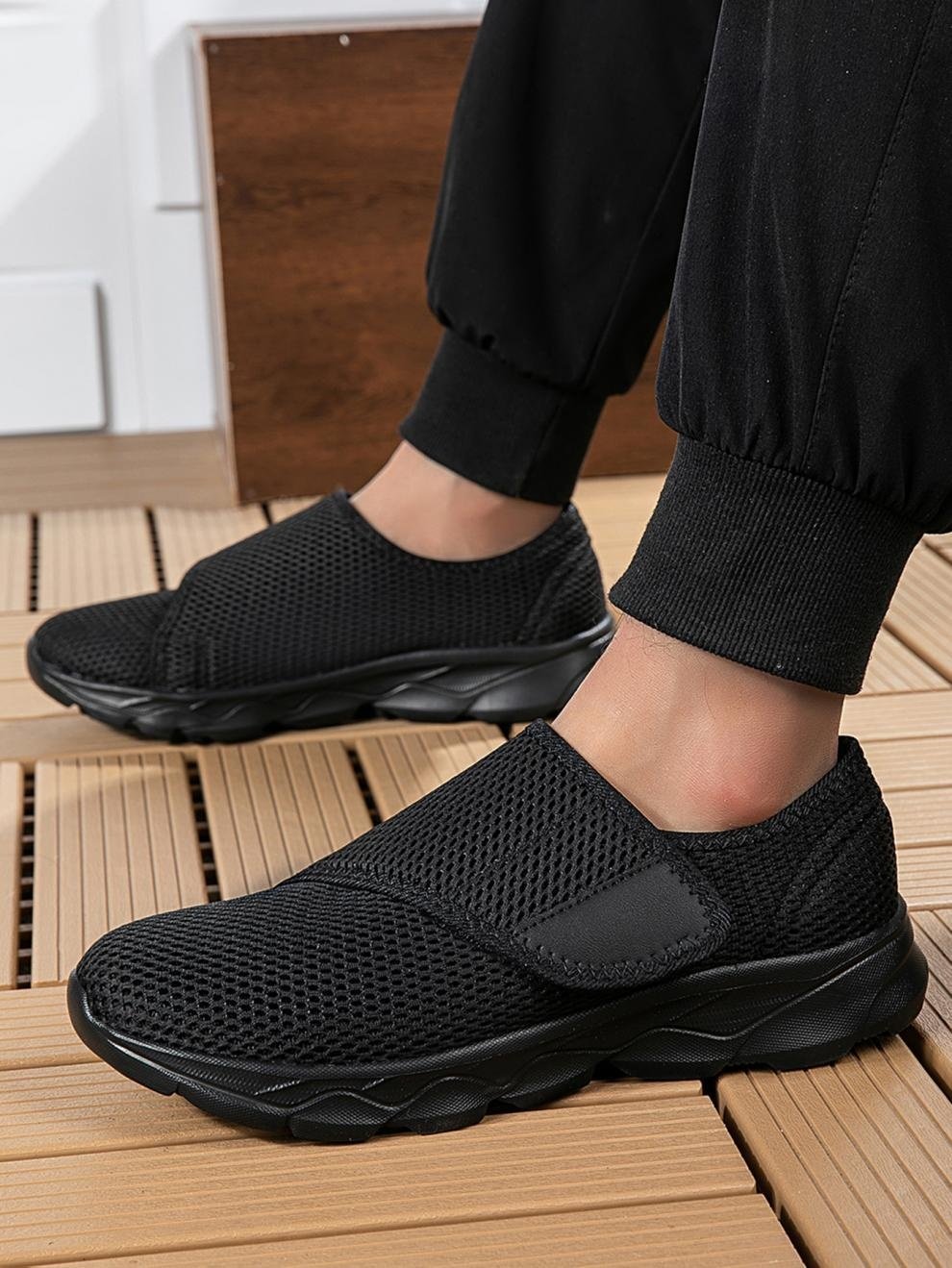 Chaussures Décontractées Femmes Décontracté Plain Toutes Les Saisons Crochet et boucle Sportif & Intérieur Talon Bas Tissu Caoutchouc Chaussures tissées à la mouche