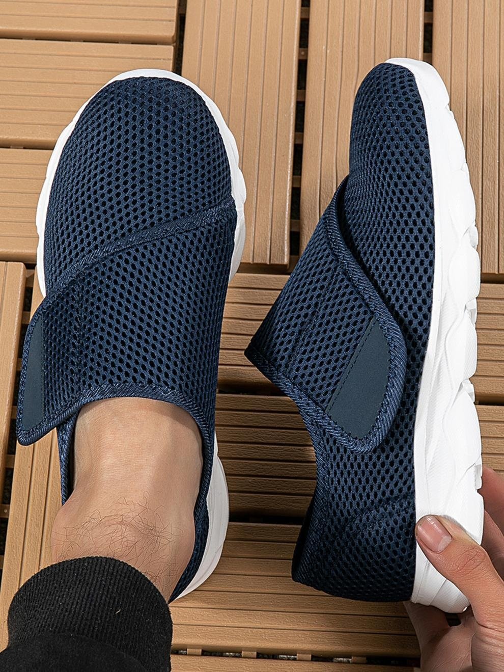 Chaussures Décontractées Femmes Décontracté Plain Toutes Les Saisons Crochet et boucle Sportif & Intérieur Talon Bas Tissu Caoutchouc Chaussures tissées à la mouche