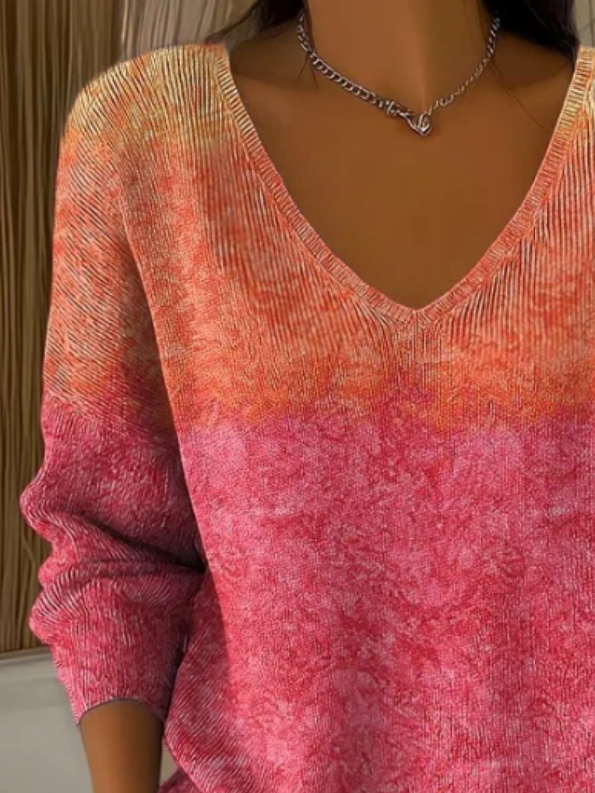 Pulls Décontracté La peinture Printemps / Automne Coton Micro-élasticité Vacances Coupe Régulière Manches Longues Régulier pour Femmes