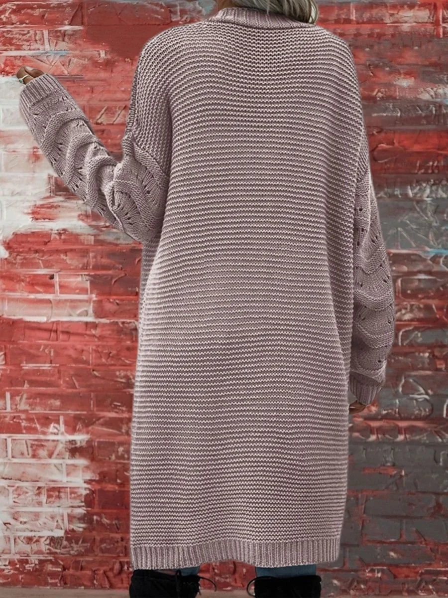 Cardigans Femmes Décontracté Plain Printemps / Automne Coton Col V Quotidien Coupe Régulière Trapèze Élasticité moyenne