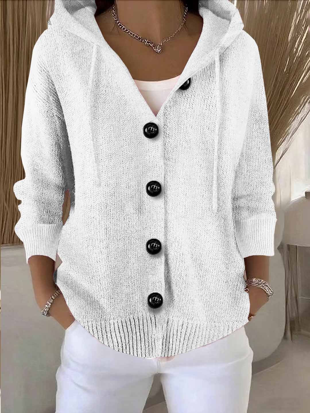 Cardigans Femmes Décontracté Plain Hiver Polyester Faire la navette Ample Sans Manches Droit Élasticité moyenne