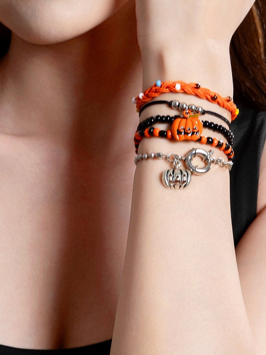 Bracelets Femmes Motif d'araignée Sexy Toutes Les Saisons Roulotté Faire la navette Cristal Toussaint multicouche Bracelet