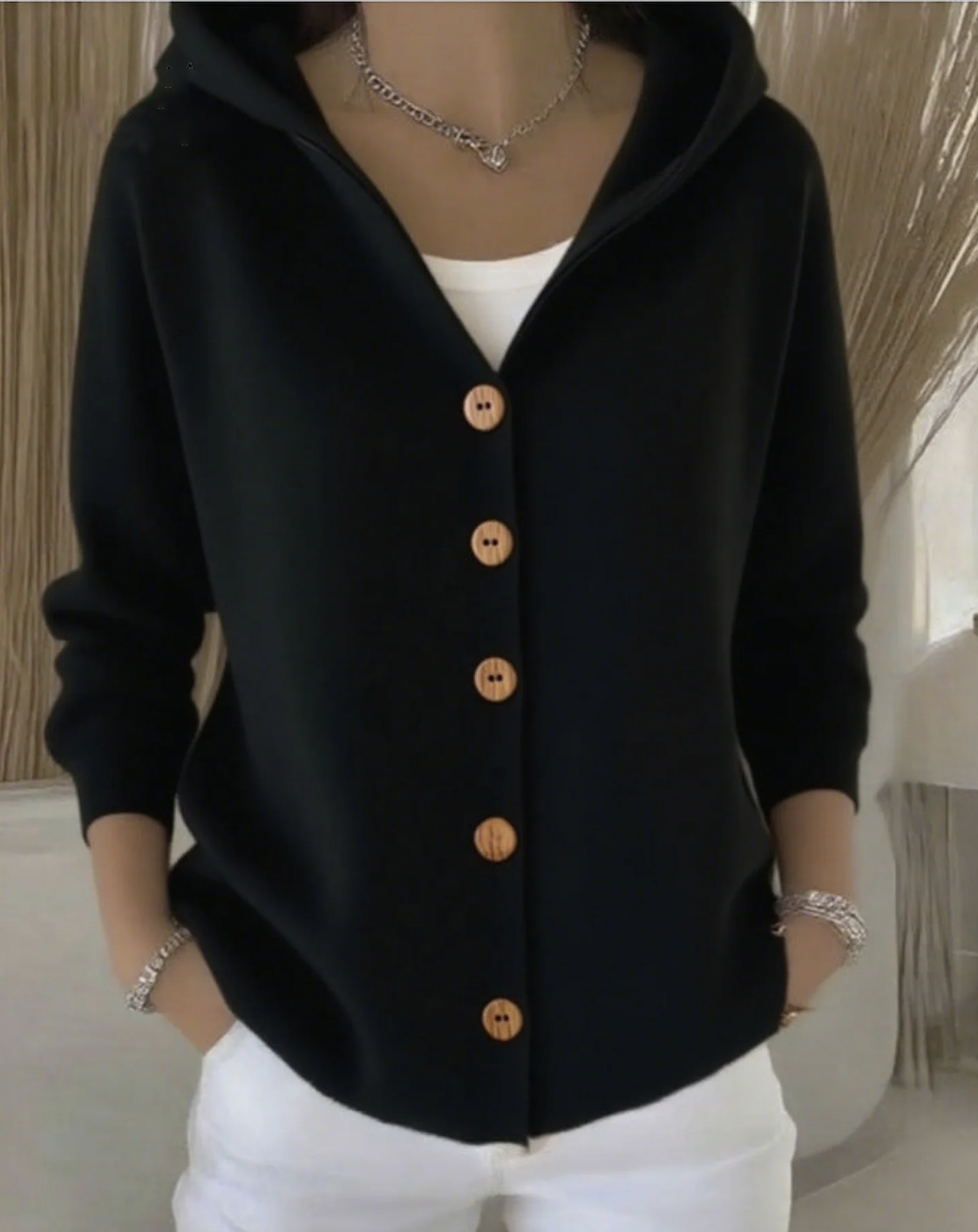 Cardigans Décontracté Floral Printemps / Automne Sweat-shirt à Capuche Quotidien Manches Longues Trapèze Régulier Élasticité moyenne pour Femmes