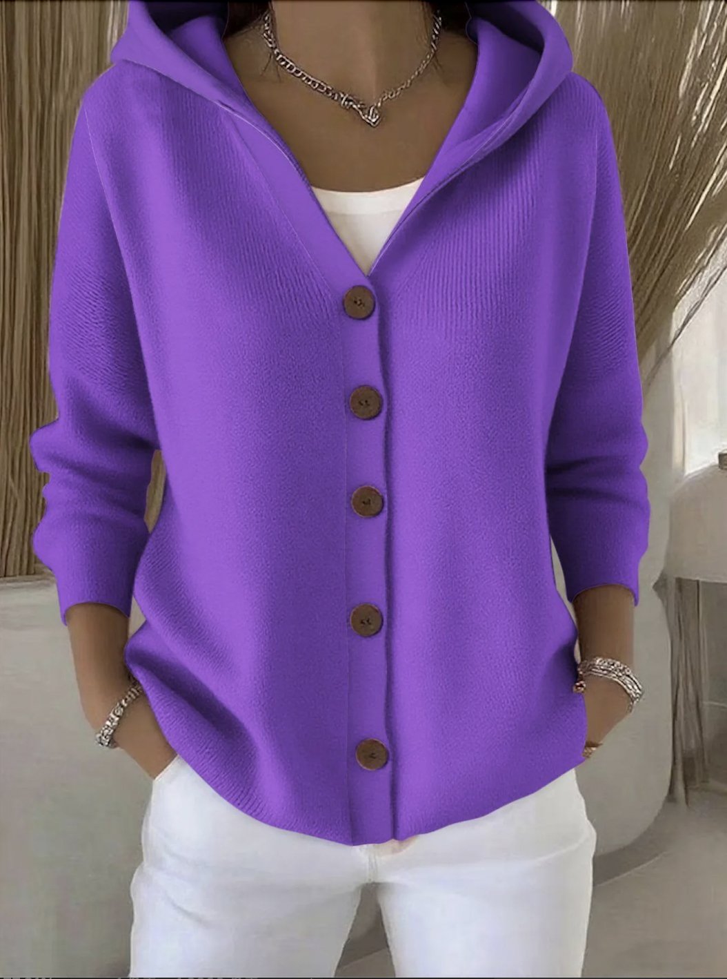 Cardigans Décontracté Floral Printemps / Automne Sweat-shirt à Capuche Quotidien Manches Longues Trapèze Régulier Élasticité moyenne pour Femmes