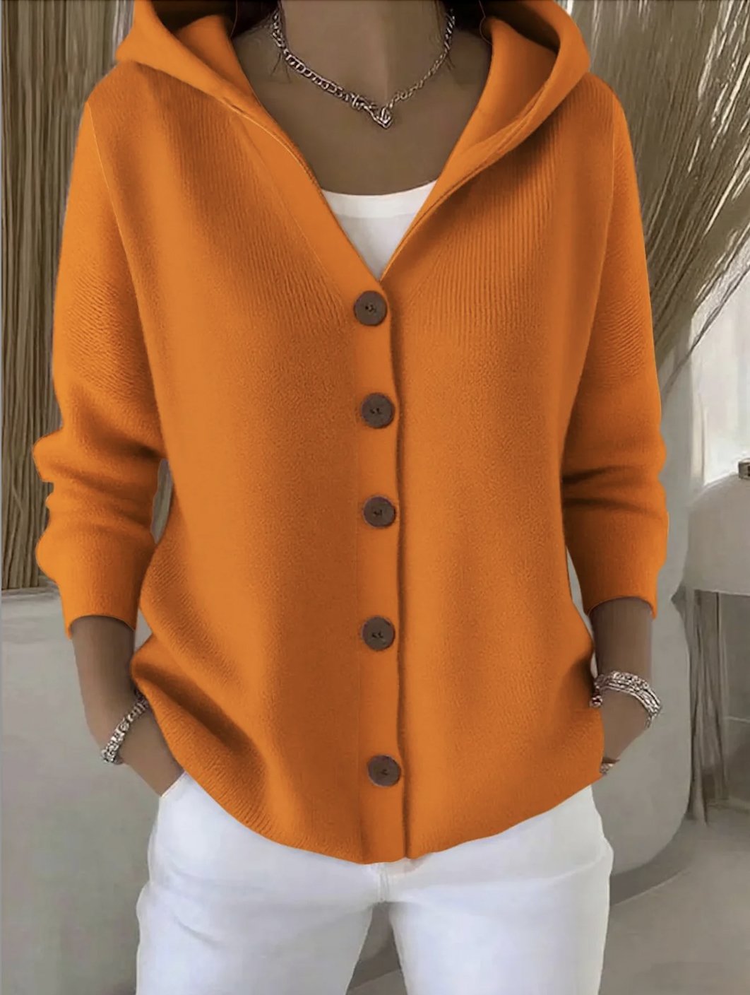 Cardigans Décontracté Floral Printemps / Automne Sweat-shirt à Capuche Quotidien Manches Longues Trapèze Régulier Élasticité moyenne pour Femmes