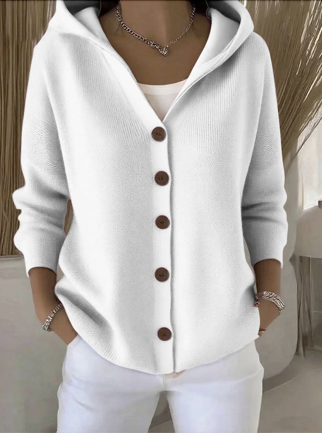 Cardigans Décontracté Floral Printemps / Automne Sweat-shirt à Capuche Quotidien Manches Longues Trapèze Régulier Élasticité moyenne pour Femmes