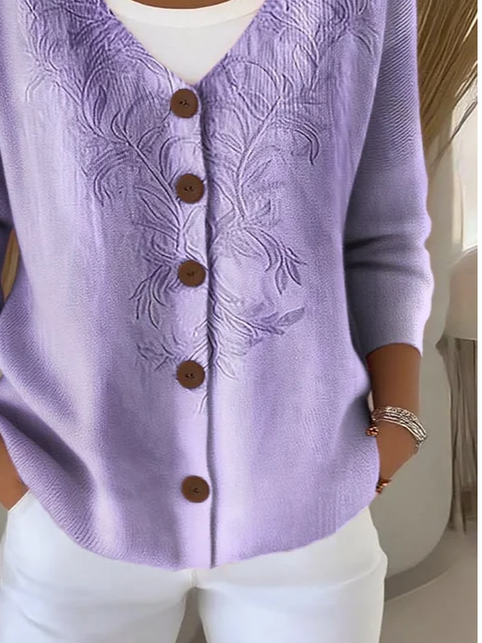 Cardigans Ethnique Printemps / Automne Motif dégradé Tricoté Vacances Ample Boutons Régulier Régulier pour Femmes