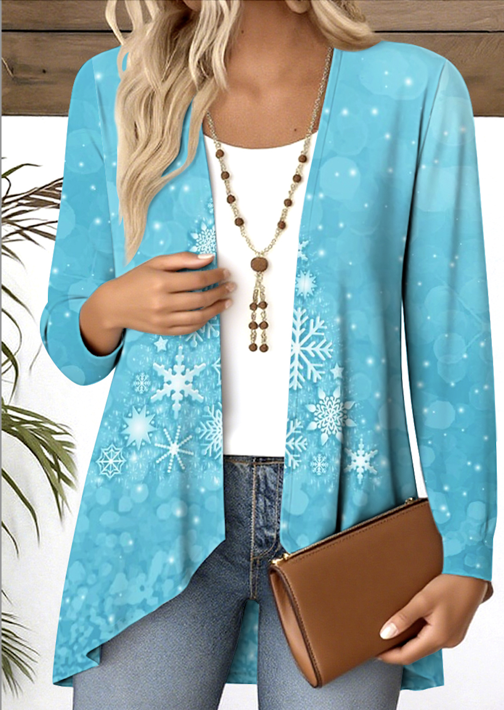 Blouses Femmes Géométrique Décontracté Printemps / Automne Polyester Quotidien Coupe Régulière Manches Longues Régulier Régulier