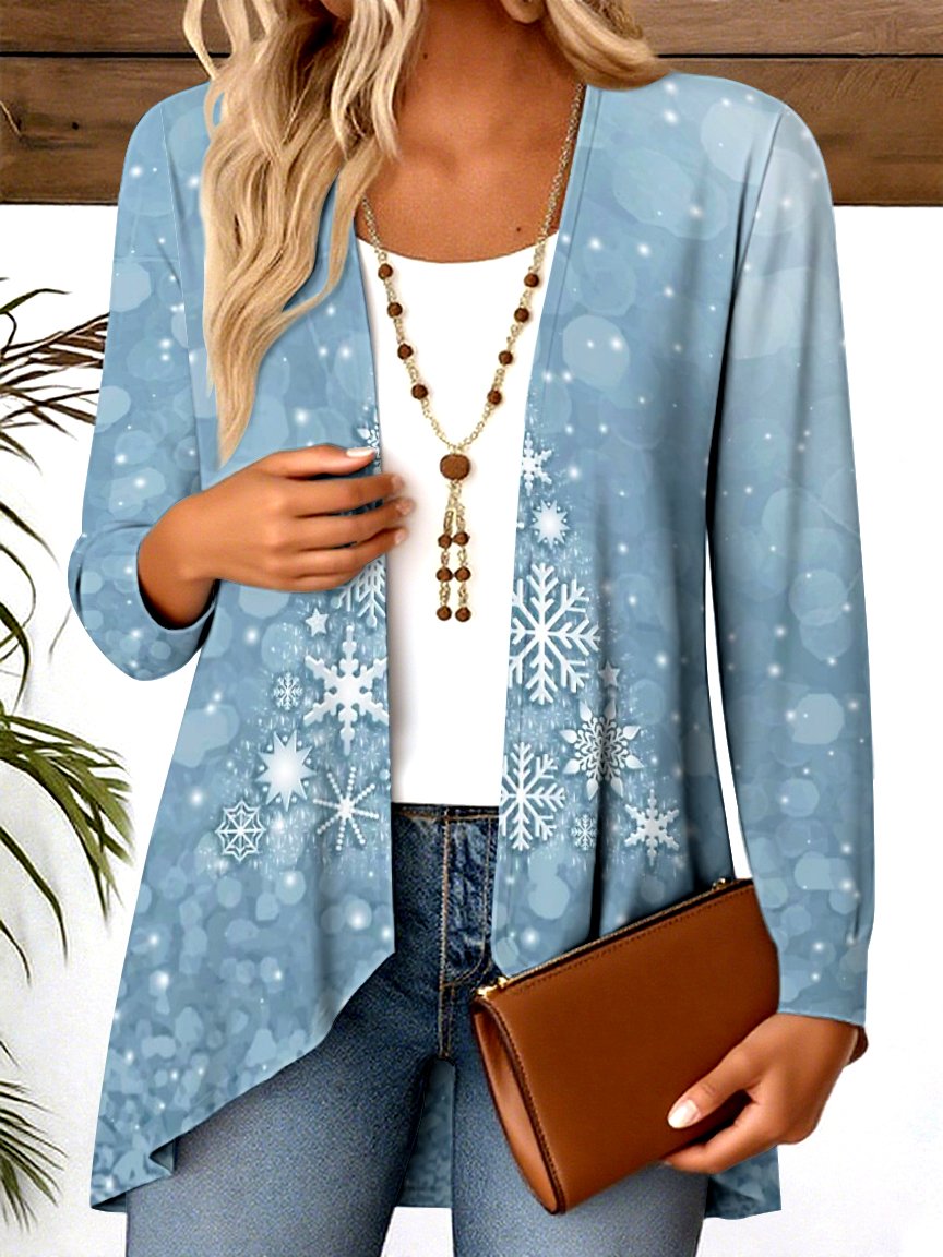 Blouses Femmes Géométrique Décontracté Printemps / Automne Polyester Quotidien Coupe Régulière Manches Longues Régulier Régulier