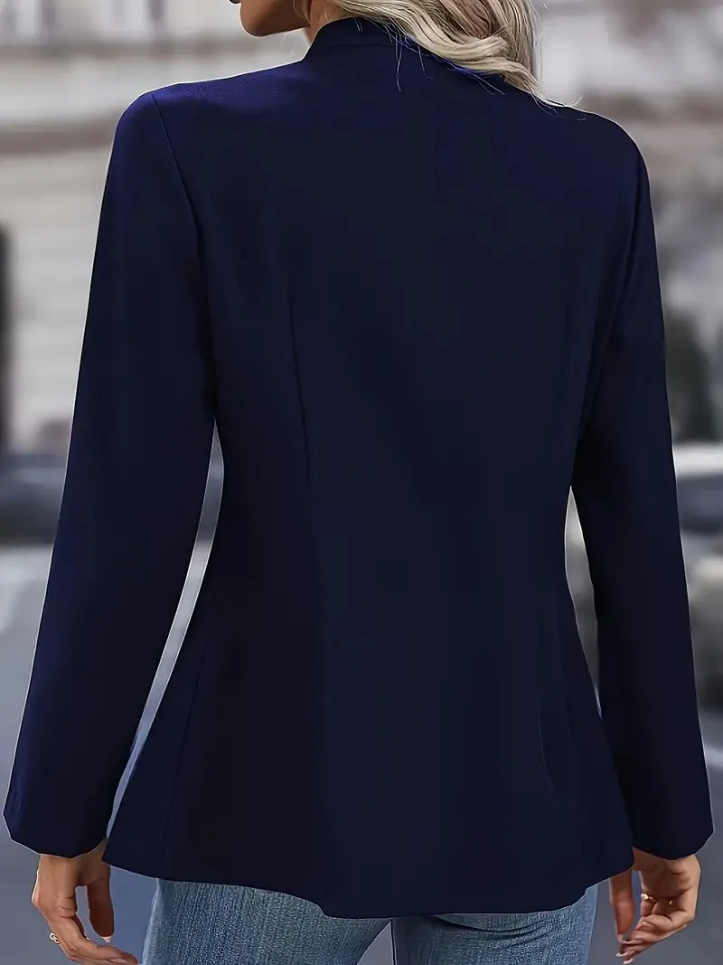 Manches Longues Régulier Plain Blouson pour Femmes
