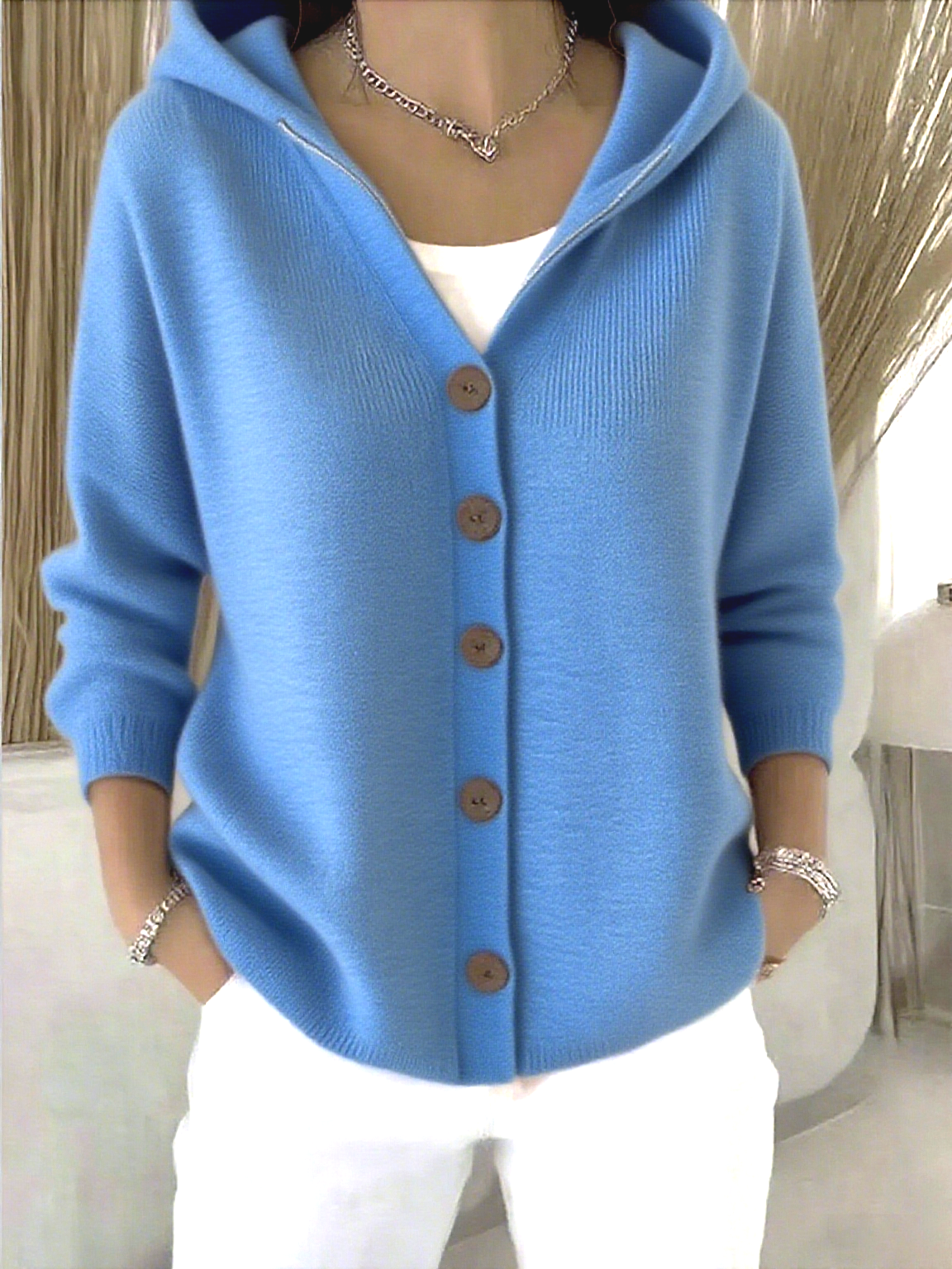 Cardigans Décontracté Floral Printemps / Automne Sweat-shirt à Capuche Quotidien Manches Longues Trapèze Régulier Élasticité moyenne pour Femmes