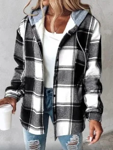 Micro-élasticité Col Montant Manches Longues Régulier Rayé Blouson Aviateur Blouson Imprimé pour Femmes