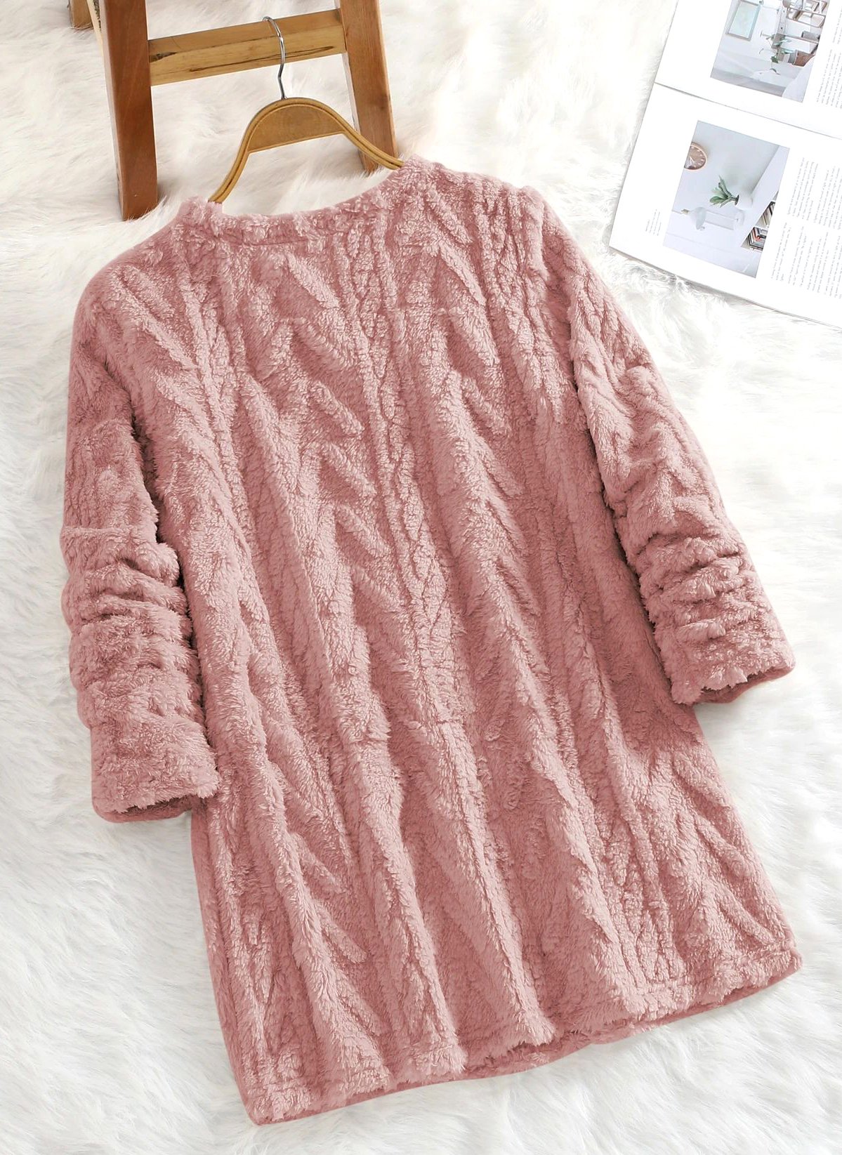 Sweat-shirts Décontracté Plain Printemps / Automne Polyester Micro-élasticité Quotidien Coupe Régulière Mi-long Régulier pour Femmes