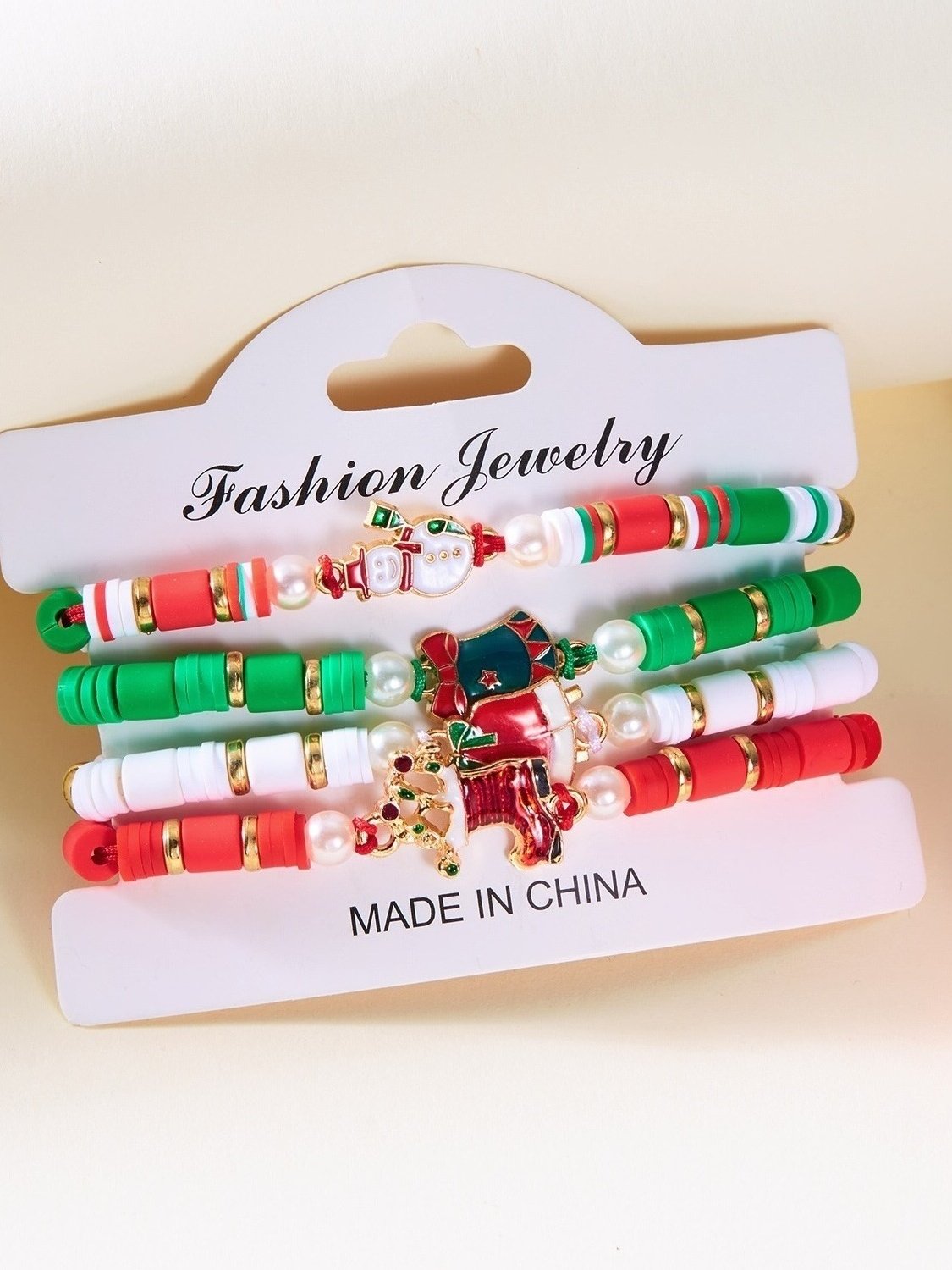 Bracelets Décontracté Plain Toutes Les Saisons Joint Fendu Faire la navette Noël multicouche Bracelet Céramique pour Femme
