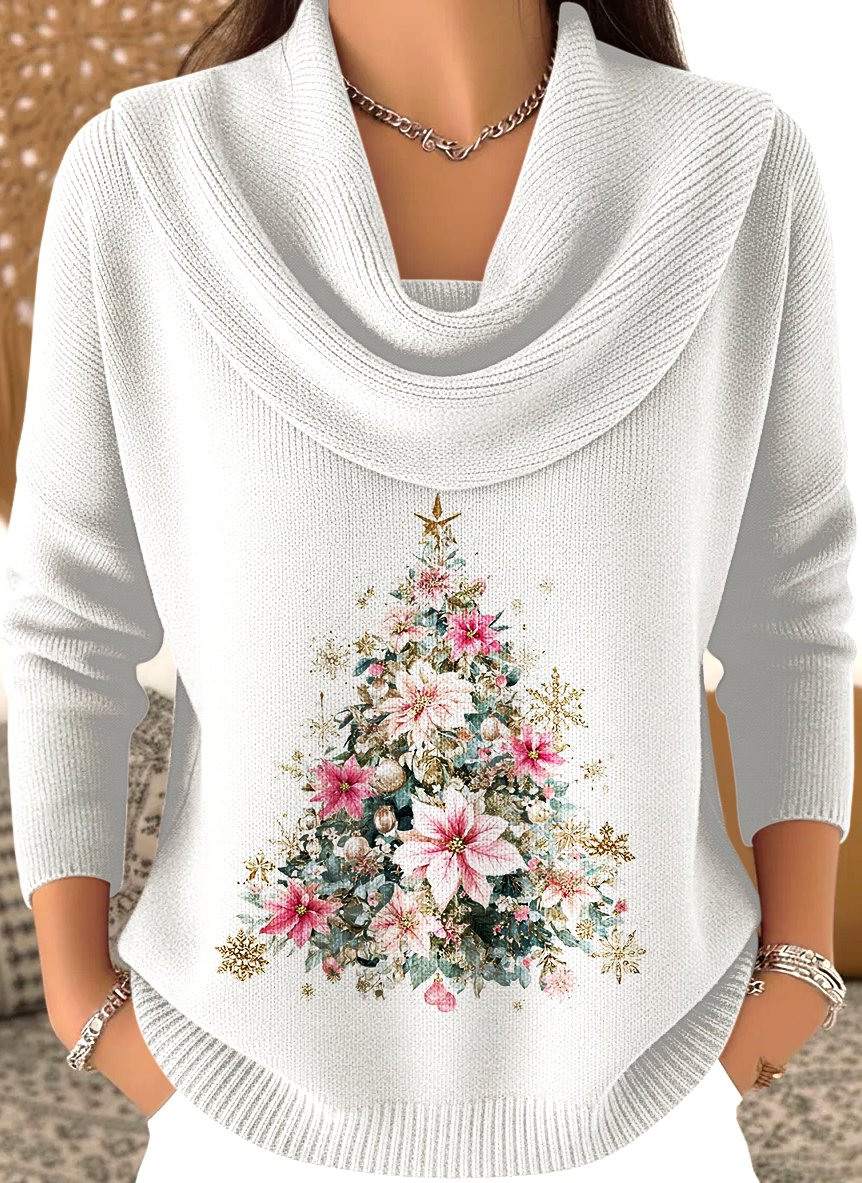 Pulls Femmes Décontracté Printemps / Automne Noël Coton Quotidien Coupe Régulière Régulier Trapèze Régulier