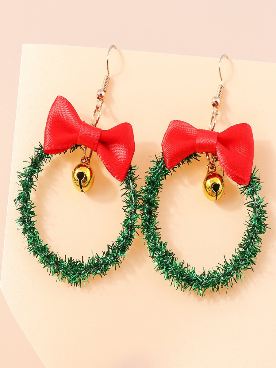 Boucles d'oreilles Femme Rétro Toutes Les Saisons Motif d'Étoile Métal Faire la navette Métal Noël Pendre