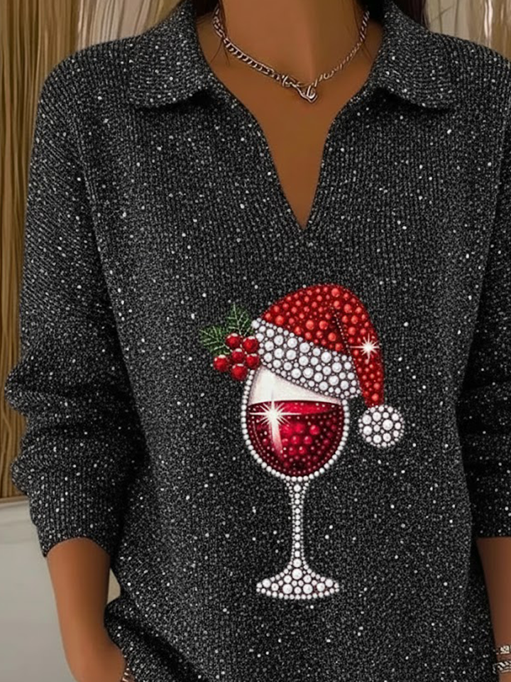 Pulls Décontracté Printemps / Automne Noël Imprimé Quotidien Coupe Régulière Manches Longues Régulier Régulier pour Femmes
