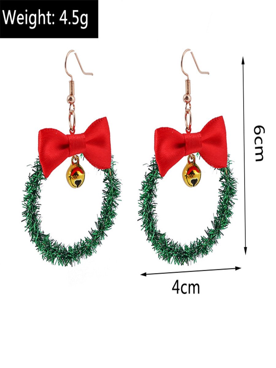 Boucles d'oreilles Femme Rétro Toutes Les Saisons Motif d'Étoile Métal Faire la navette Métal Noël Pendre