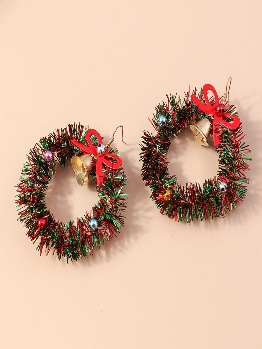 Boucles d'oreilles Femme Rétro Toutes Les Saisons Motif d'Étoile Métal Faire la navette Métal Noël Pendre