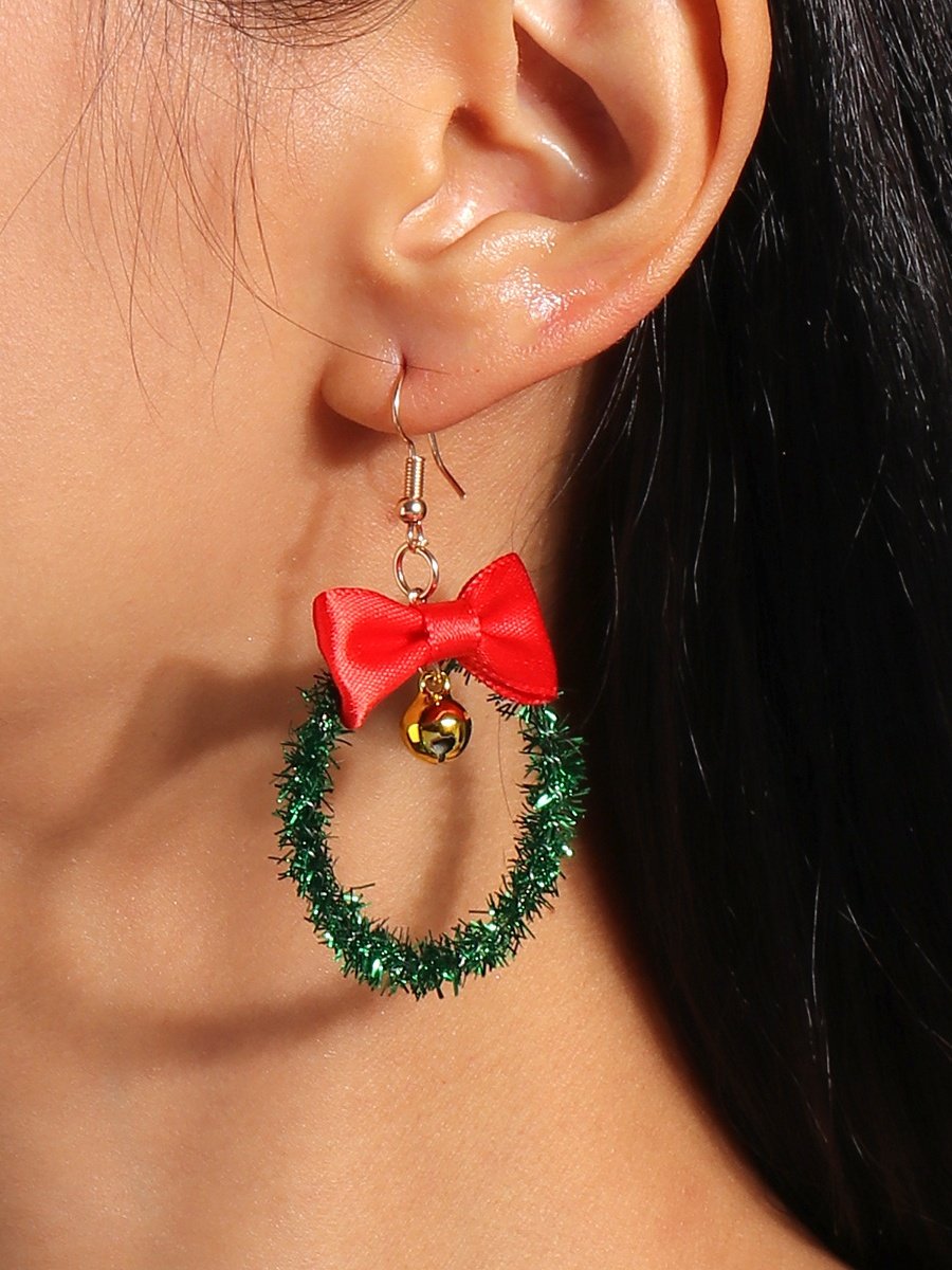 Boucles d'oreilles Femme Rétro Toutes Les Saisons Motif d'Étoile Métal Faire la navette Métal Noël Pendre