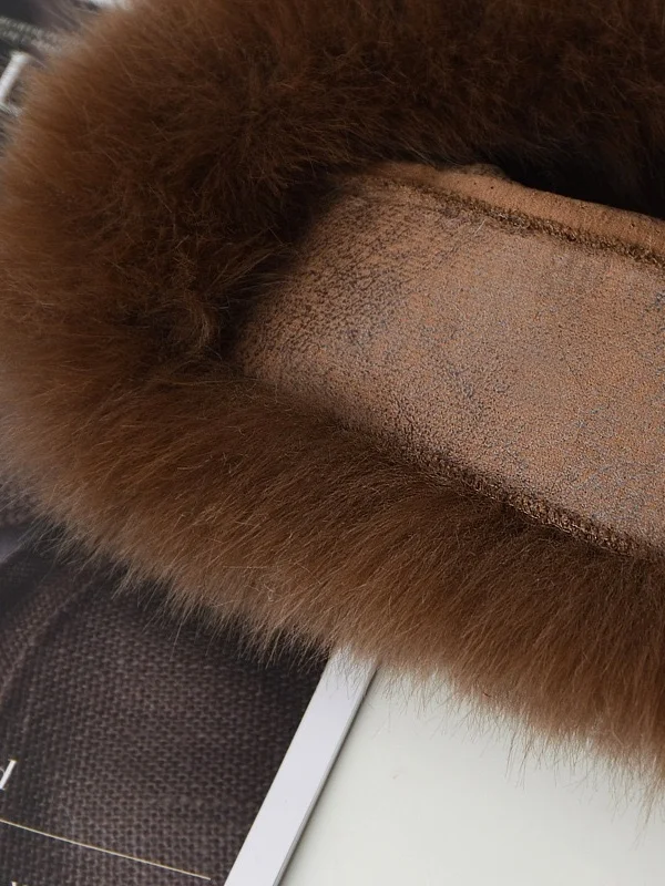 Bonnets Rétro Plain Toutes Les Saisons Joint Fendu Poids lourd Vacances Tissu pelucheux/polaire granuleux Bonnet pour Femmes