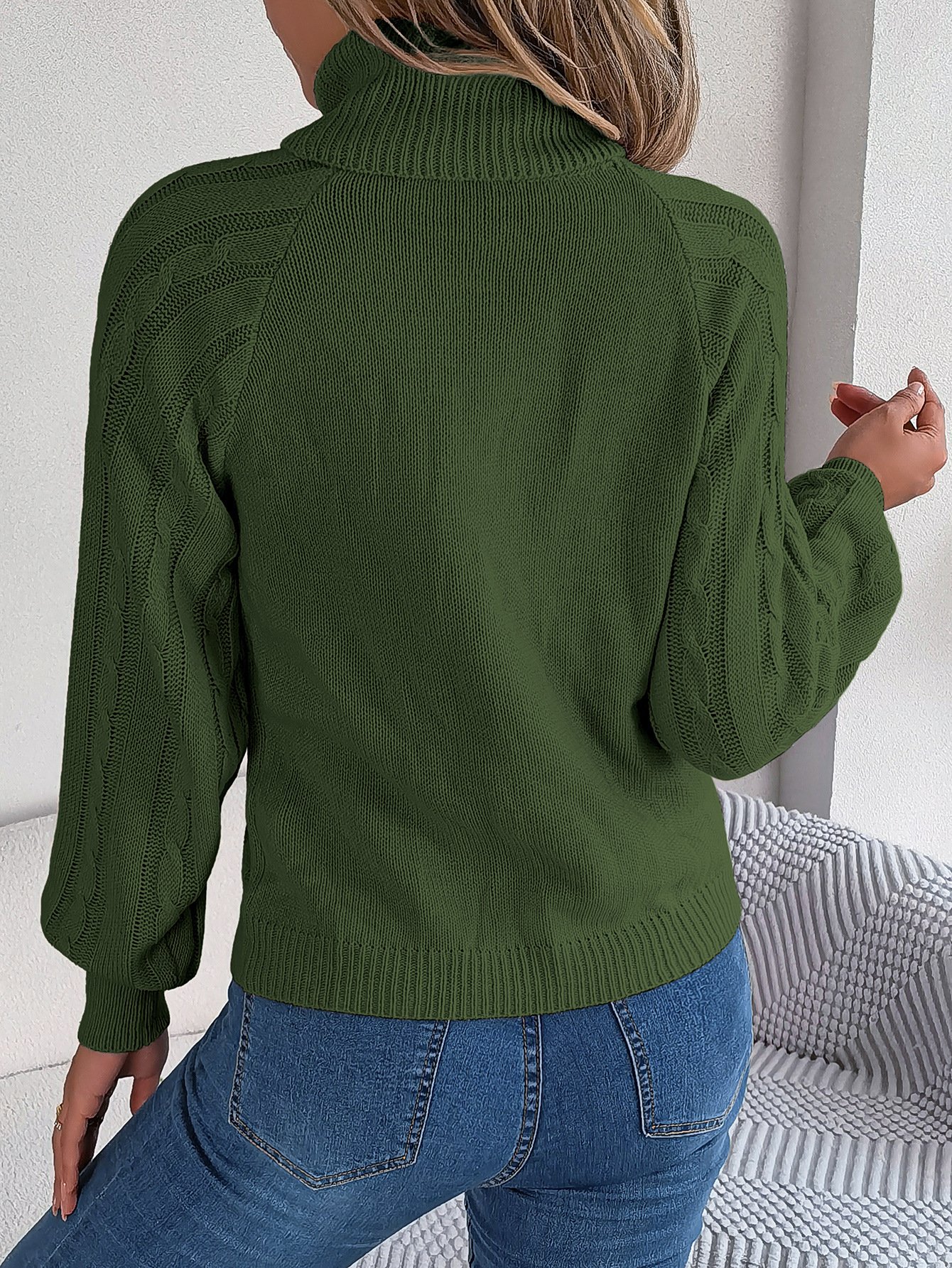 Pulls Femmes Décontracté Plain Printemps / Automne Quotidien Manches Longues Régulier Trapèze Régulier Élasticité moyenne