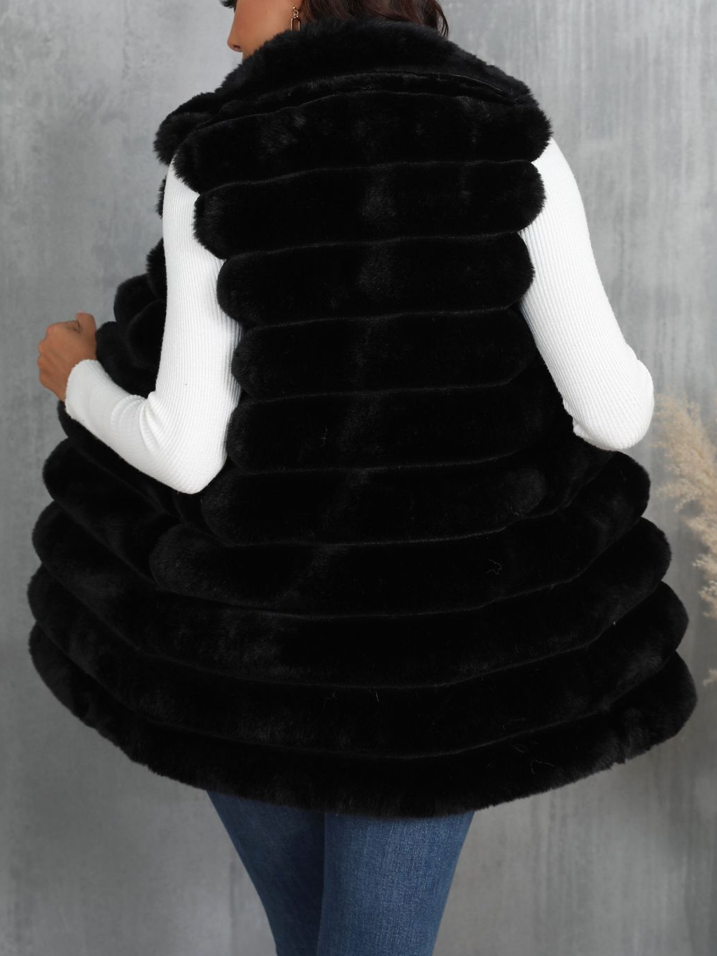 Sans Manches Épaissi Plain Gilet pour Femmes