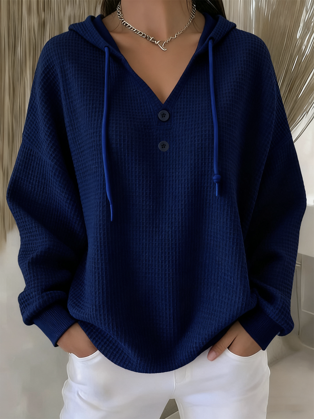 à Capuche Femmes Décontracté Plain Printemps / Automne Micro-élasticité Quotidien Ample Manches Longues Régulier Droit