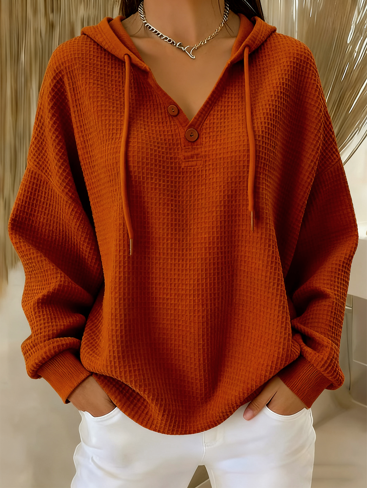 à Capuche Femmes Décontracté Plain Printemps / Automne Micro-élasticité Quotidien Ample Manches Longues Régulier Droit