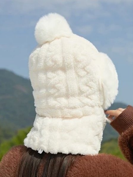 Bonnets Rue Plain Toutes Les Saisons Joint Fendu Poids lourd Quotidien Antidérapant Velours Corail Souple pour Femmes